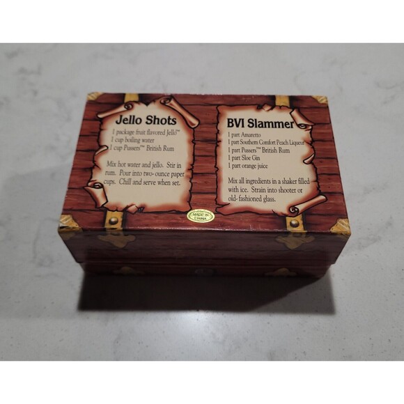 St. Thomas Virgin Islands Shot Glasses (2) in Pirate Treasure Chest Souvenirs - Picture 14 of 15